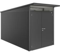 Biohort Garden Shed - AvantGarde | Double Door, Metallic Dark Grey - A4