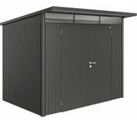Biohort Garden Shed - AvantGarde | Double Door, Metallic Dark Grey - A5
