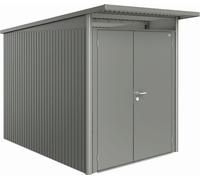 Biohort Garden Shed - AvantGarde | Double Door, Metallic Quartz Grey - A3