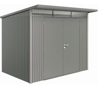 Biohort Garden Shed - AvantGarde | Double Door, Metallic Quartz Grey - A5