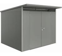Biohort Garden Shed - AvantGarde | Double Door, Metallic Quartz Grey - A6