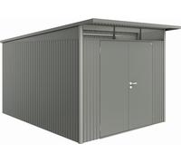 Biohort Garden Shed - AvantGarde | Double Door, Metallic Quartz Grey - A8