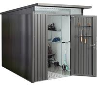 Biohort Garden Shed - AvantGarde | Standard Door, Metallic Silver - A3