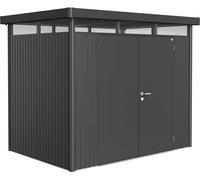 Biohort Garden Shed - HighLine | Standard Door, Metallic Dark Grey - H2