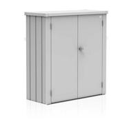 Biohort High Quality 4Ft X 2Ft Romeo Garden Patio Locker - Metallic Silver