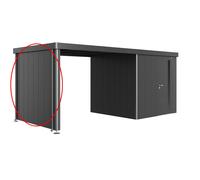 Biohort Side Wall for the Side Roof for Garden Shed Neo - Dark Grey-Metallic - 2A/2B/2C/2D