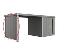 Biohort Side Wall for the Side Roof for Garden Shed Neo - Quartz Grey-Metallic - 2A/2B/2C/2D