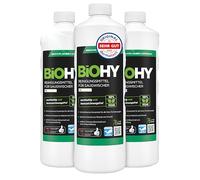 BiOHY Cleaner for Vacuum Cleaner with Fresh Fragrance (3 x 1 Litre) | 1:200 Concentrate for All Wet/Dry Vacuum Cleaners | Ideal for Tiles, PVC, Parquet, Laminate & Carpet | Streak-free Shine