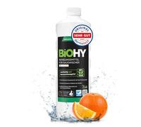 BiOHY Cleaning agent for suction wipers with orange scent (1l Bottle) | 1:200 concentrate for all wet-dry vacuum cleaners | ideal for tiles, PVC, parquet, laminate & carpet (Saugwischer Orange)