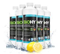BiOHY Glass Cleaner for Window Vacuums (6 x 1l Bottle) | suitable for all window acids | ensures a brilliant shine on all smooth surfaces (Glasreiniger)