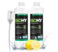 BiOHY Laminate Cleaner (2 x 1l Bottle) + Dispenser | Precious Wood Care on a Specially adapted Combination of tensides | Cleans Thoroughly, Gently & Reduces re-soiling (Laminatreiniger)