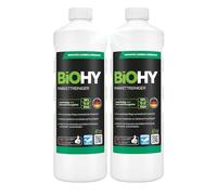 BiOHY Parquet Cleaner (2 x 1l Bottle) | Ideal for sealed parquet flooring | Gentle on the material & without regreasing effect | Avoid standing moisture (Parkettreiniger)