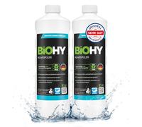BiOHY Rinse Aid (2 x 1l Bottle) | Ecological high concentrate | Suitable for all (commercial) dishwashers, for unbeatable shine on glasses | BIO-logically degradable (Klarspüler)