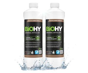 BiOHY Universal Descaler (2 x 1l Bottle) | Concentrate for 20 descaling processes per bottle | Compatible with all fully automatic coffee & espresso machines (Universal Entkalker)