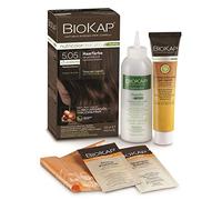 BIOKAP RAPID Permanent Hair Colour 5.05 Hazelnut Brown Only 10 Minutes Reaction Time Organic Argan Oil TricoREPAIR Complex Vegan Optimal Grey Coverage Up to 80% Natural Ingredients