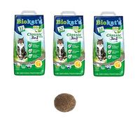 Biokat Classic Fresh 3in1 Scented Cat Litter 30L Antibacterial Disposable And Hypoallergenic Hygiene Granules With Smell Control Formula Combined With 4.5cm Natural Catnip Ball