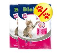 Biokat's Cat Litter, 2x Micro Fresh 14 l with Summer Scent, Fine Kernels, Clumping, Double Pack