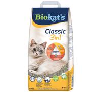 Biokatʼs Classic 3in1 with fragrance-free formula - Clumping cat litter with 3 different grain sizes - 1 bag (1 x 10 L)