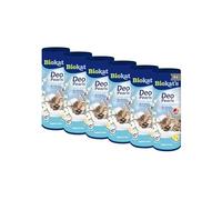 Biokatʼs Deo Pearls Cotton Blossom - Scented cat litter additive for freshness and solid clumps in the litter tray - 6 tubes (6 x 700 g)