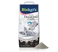 Biokatʼs Diamond Care Fresh with Baby Powder scent - Fine cat litter with activated carbon and aloe vera - 1 bag (1 x 10 L)