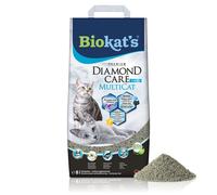 Biokatʼs Diamond Care MultiCat Fresh with fragrance - Fine cat litter with activated carbon especially for homes with multiple cats - 1 bag