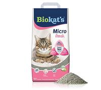 Biokat's Micro Fresh Cat Litter with Summer Fragrance - Clumping Litter Made of Bentonite with Extra Fine Grain for High Yield - 1 Bag (1 x 14 L)