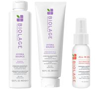 Biolage Hydra Source Shampoo 400ml and Conditioner 236ml and Mini All-In-One Spray 45ml