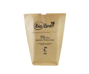 Bioliner 75L Ecosack Paper Compostable Kerbside Caddy Liners - 60 Bags