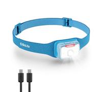 Biolite Headlamp Range 500 Blue USB C Rapid 8min Recharge 1hr Light IP68 | Fast-Charging, 200-Hour Runtime, Add 1 Hour of Light in Only 8 Minutes for a Quick Boost
