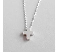 BIOLIVING Real 925 Sterling Silver Jewelry Cross Pendant Necklaces For Women Original Design Popular Accessories