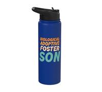 Biological Adoptive Foster Son Stainless Steel Insulated Water Bottle