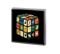 Biological Bird Biology Cube Square Brooch Pins Metal Badge Lapel Pin Jacket Hat Bag Accessories Decoration