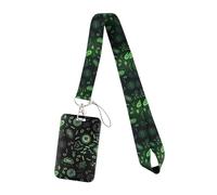 Biological Cell Bacteria Lanyard Card Holder Doctor Hanging Neck Phone Lanyard Badge Subway Access Card Holder(Color 02)