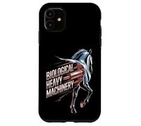 Biological Heavy Machinery Funny Horse Equestrian Design Case for iPhone 11