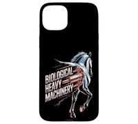 Biological Heavy Machinery Funny Horse Equestrian Design Case for iPhone 15 Plus