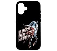 Biological Heavy Machinery Funny Horse Equestrian Design Case for iPhone 16