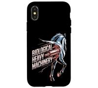 Biological Heavy Machinery Funny Horse Equestrian Design Case for iPhone X/XS