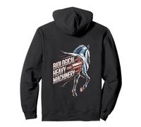 Biological Heavy Machinery Funny Horse Equestrian Design Pullover Hoodie