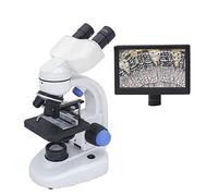 Biological Microscope 40-2000X Binocular With Top/Bottom LED Illumination