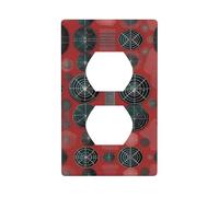 Biological Weapons Pattern Duplex Receptacle Outlet Wall Plate, Standard Size 1-Gang, Polycarbonate Thermoplastic.