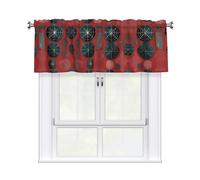 Biological weapons pattern Half Window Sheer Voile Drapes for Small Window Kitchen Cafe One Panel 54 * 18 Inch