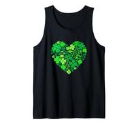 Biologist Job Tools Shamrocks Cute Heart St. Patrick's Day Tank Top