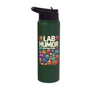 Biologist Microbiologist Microbiology Lab Staph Biology Stainless Steel Insulated Water Bottle