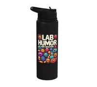 Biologist Microbiologist Microbiology Lab Staph Biology Stainless Steel Insulated Water Bottle