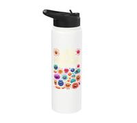 Biologist Microbiologist Microbiology Lab Staph Biology Stainless Steel Insulated Water Bottle