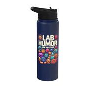 Biologist Microbiologist Microbiology Lab Staph Biology Stainless Steel Insulated Water Bottle