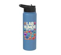 Biologist Microbiologist Microbiology Lab Staph Biology Stainless Steel Insulated Water Bottle