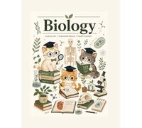 Biology Cat Graph Paper Notebook for Kids: Cute Cat Biology Workbook with Grid Paper for Students Ages 6-12