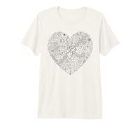 Biology Chemistry Physics Math Science Astronomy Heart Premium T-Shirt