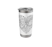 Biology Chemistry Physics Math Science Astronomy Heart Stainless Steel Insulated Tumbler